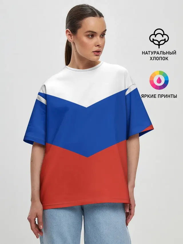 Женская футболка оверсайз