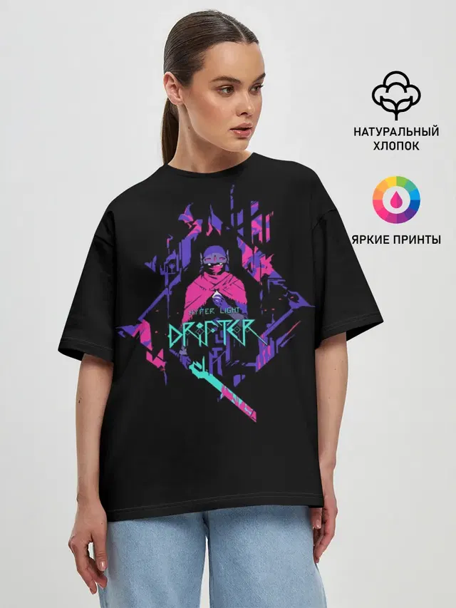 Женская футболка оверсайз