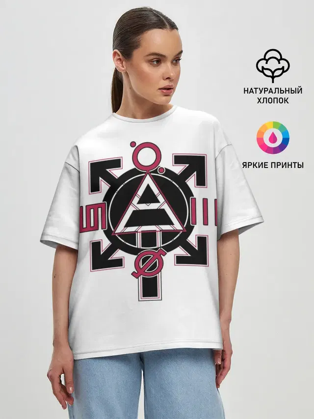 Женская футболка оверсайз