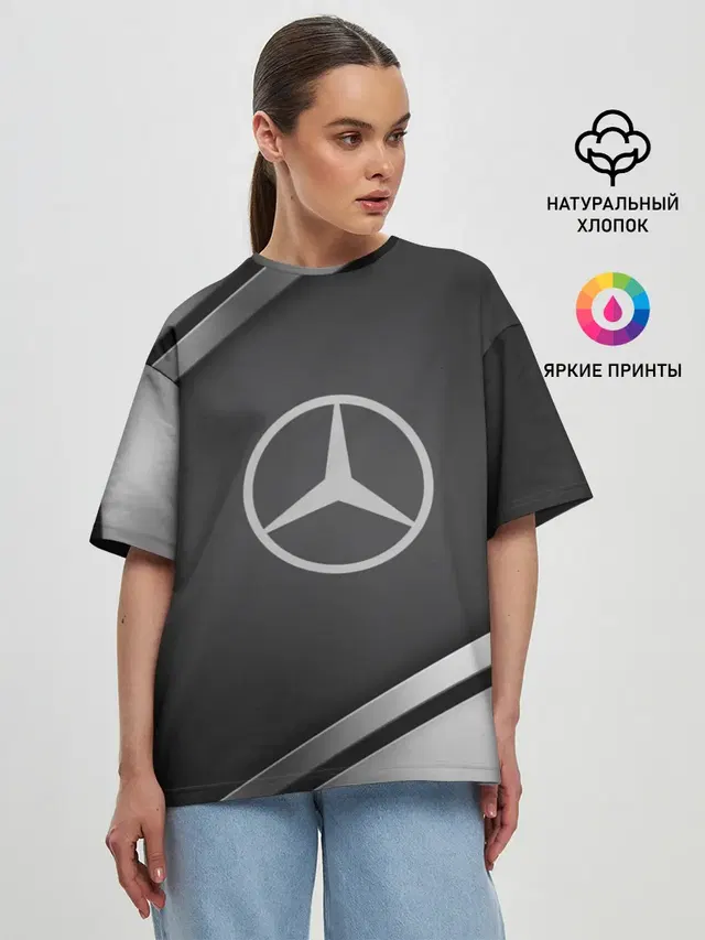 Женская футболка оверсайз