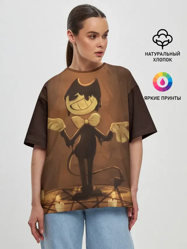 Женская футболка оверсайз