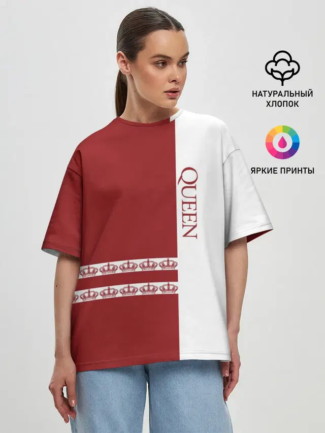 Женская футболка оверсайз