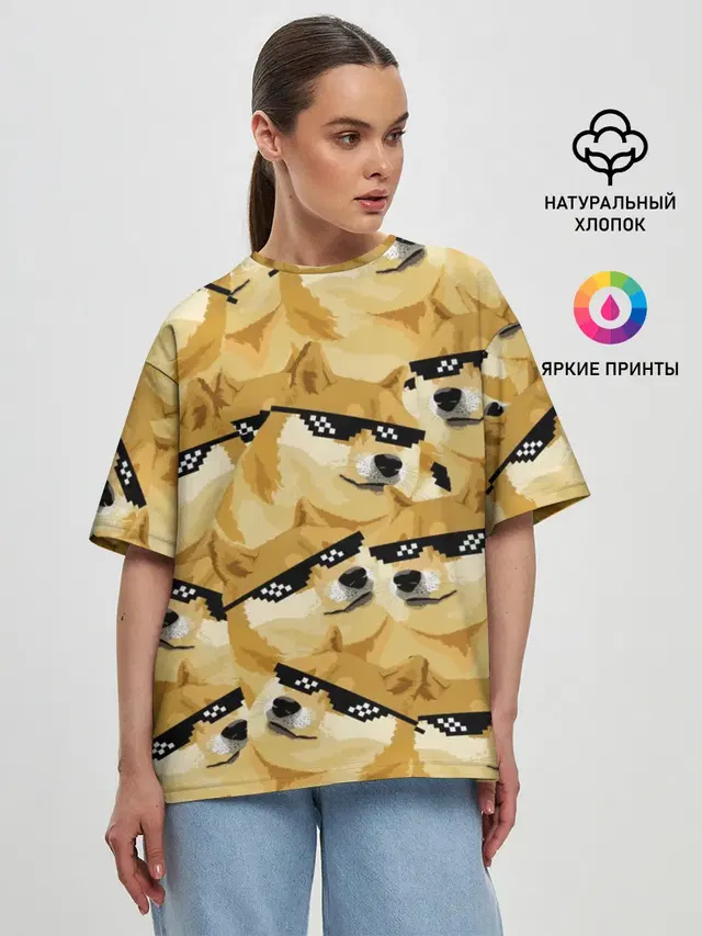Doge мем в deal with it очках