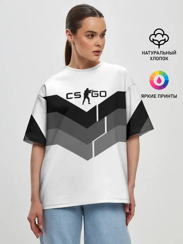 Женская футболка оверсайз