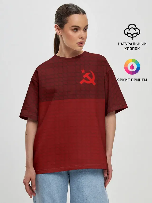 Женская футболка оверсайз