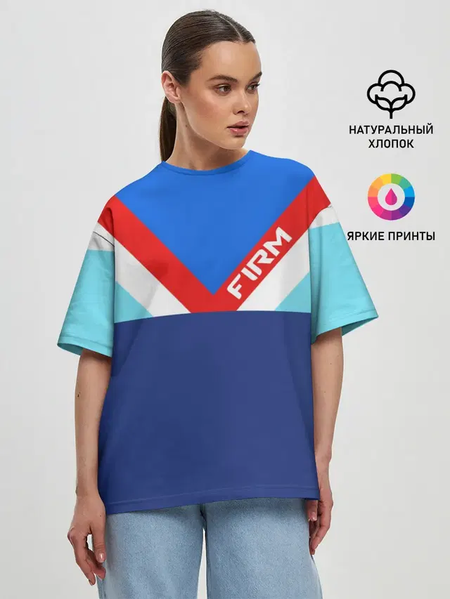 Женская футболка оверсайз