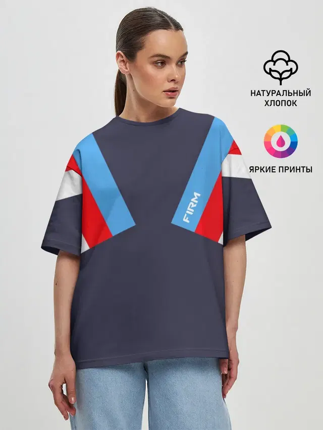 Женская футболка оверсайз