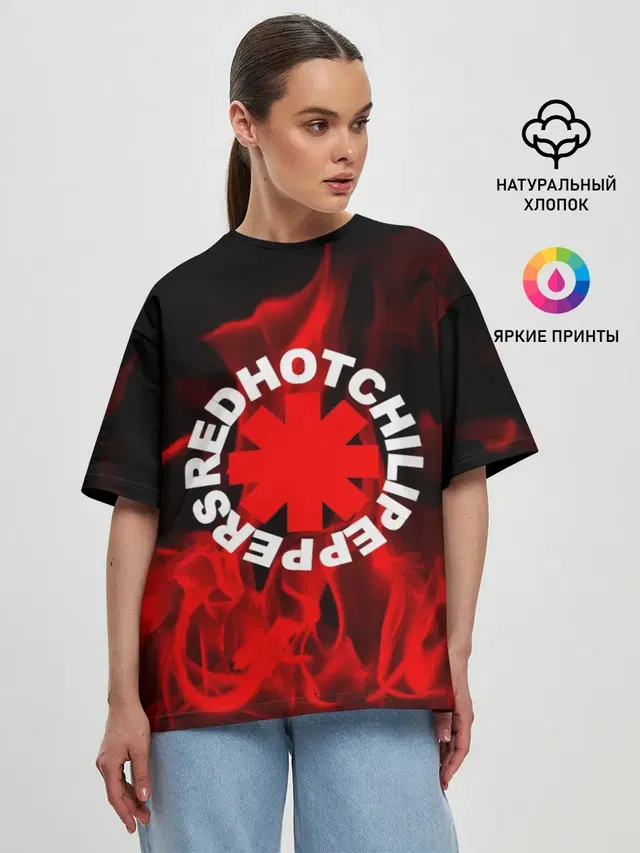 Женская футболка оверсайз