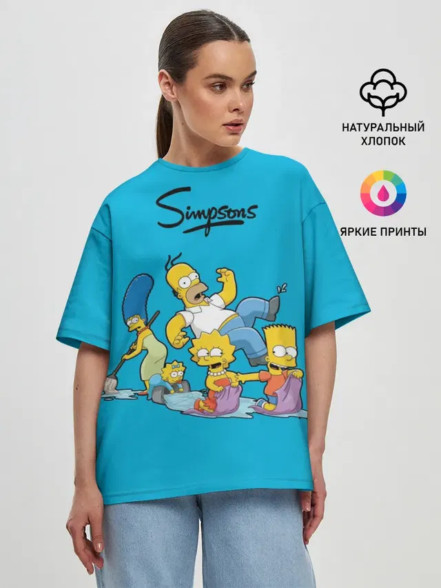 Женская футболка оверсайз
