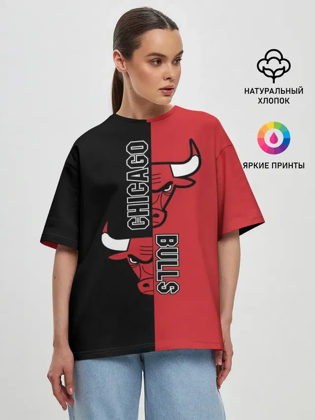 Женская футболка оверсайз