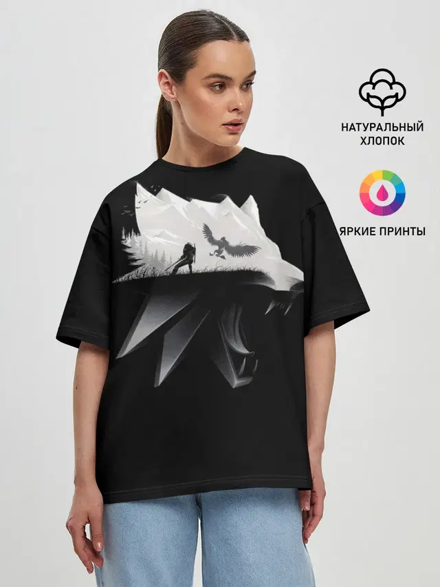 Женская футболка оверсайз
