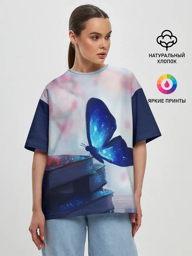Женская футболка оверсайз