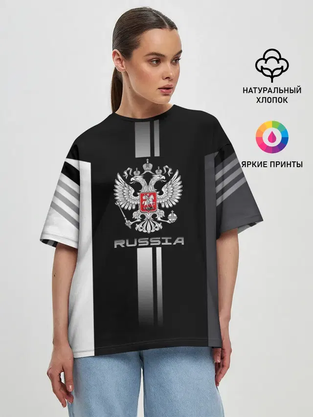 Женская футболка оверсайз