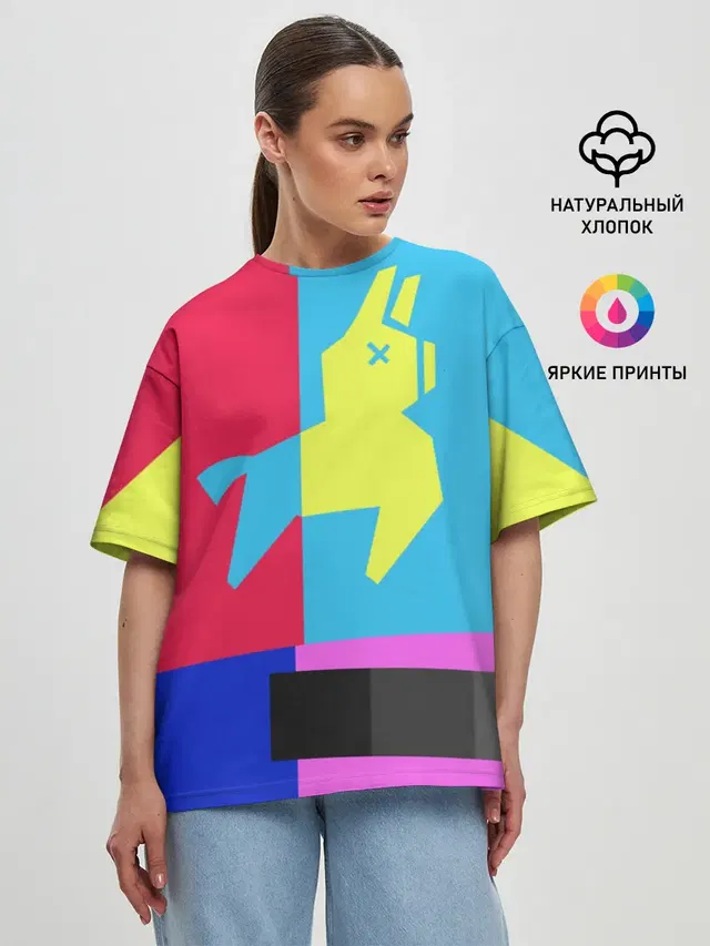 Женская футболка оверсайз