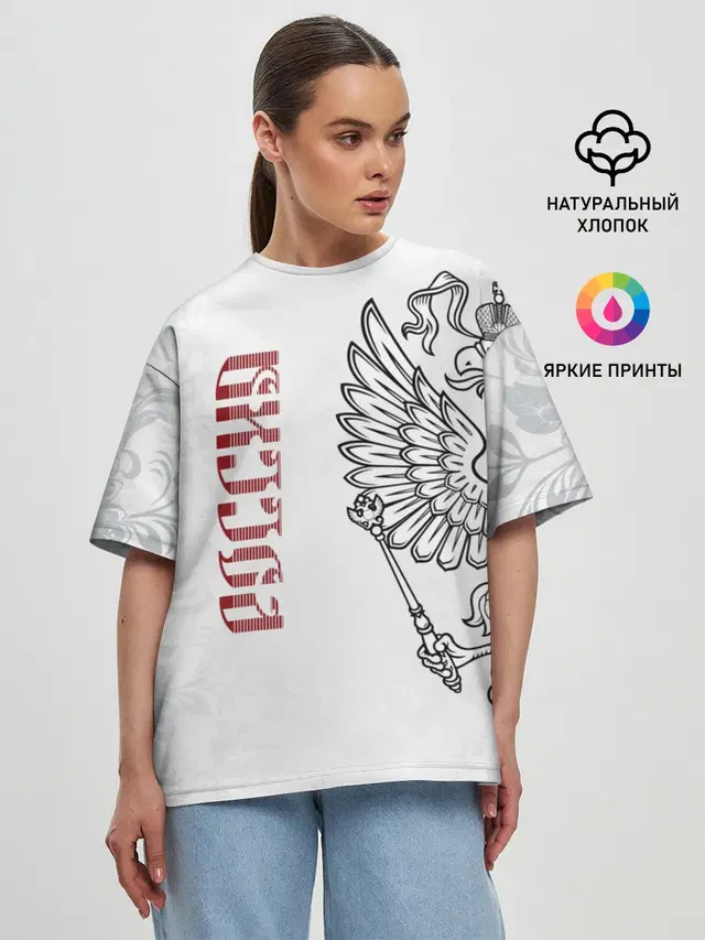 Женская футболка оверсайз