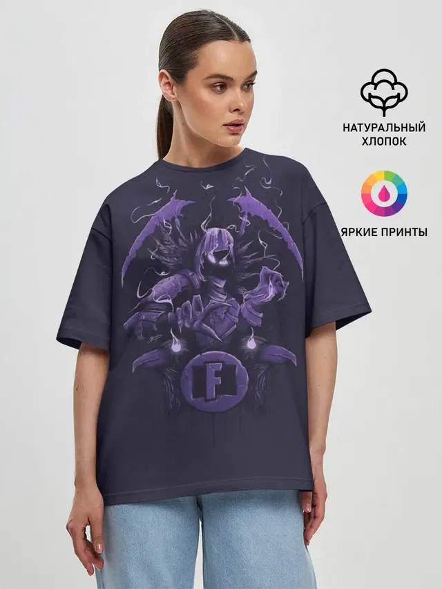 Женская футболка оверсайз