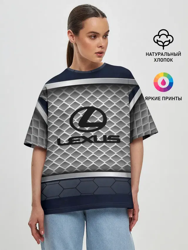 Женская футболка оверсайз с принтом «Лексус — LEXUS SPORT»