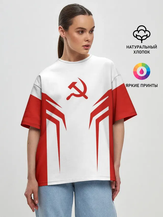 Женская футболка оверсайз