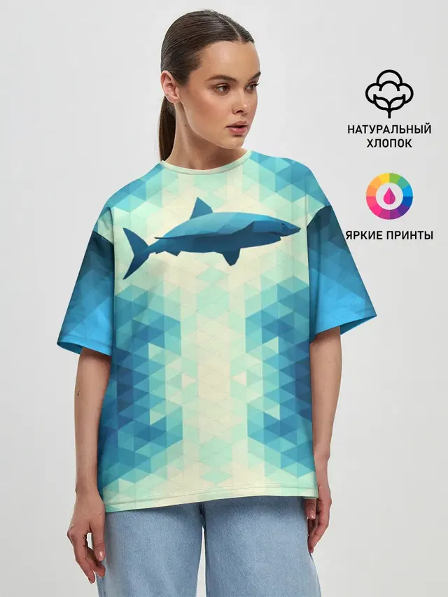 Женская футболка оверсайз