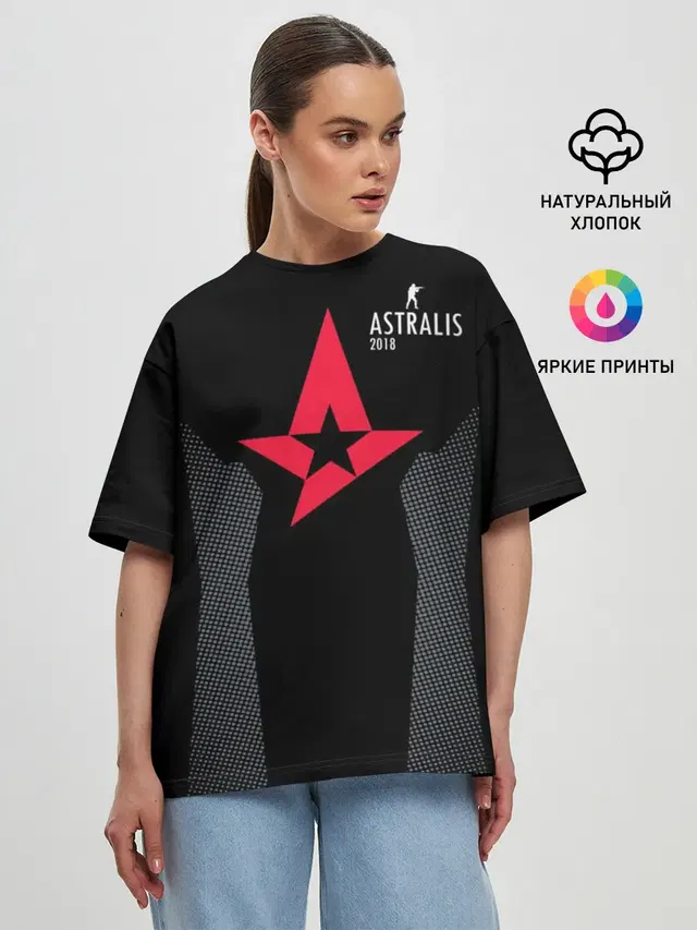Женская футболка оверсайз
