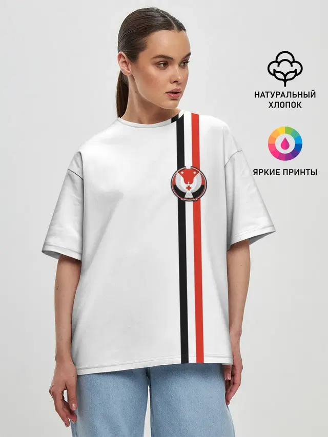 Женская футболка оверсайз