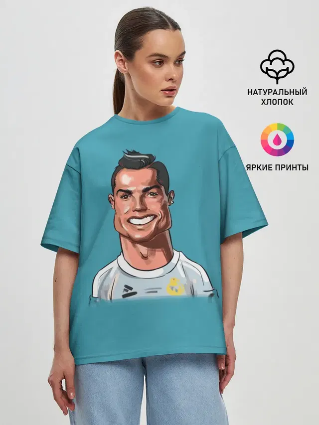 Женская футболка оверсайз