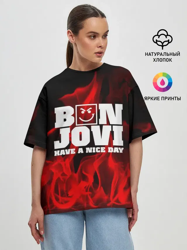 Женская футболка оверсайз