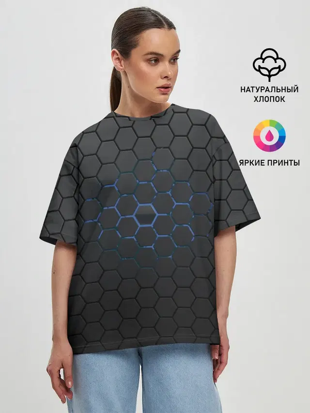 Женская футболка оверсайз