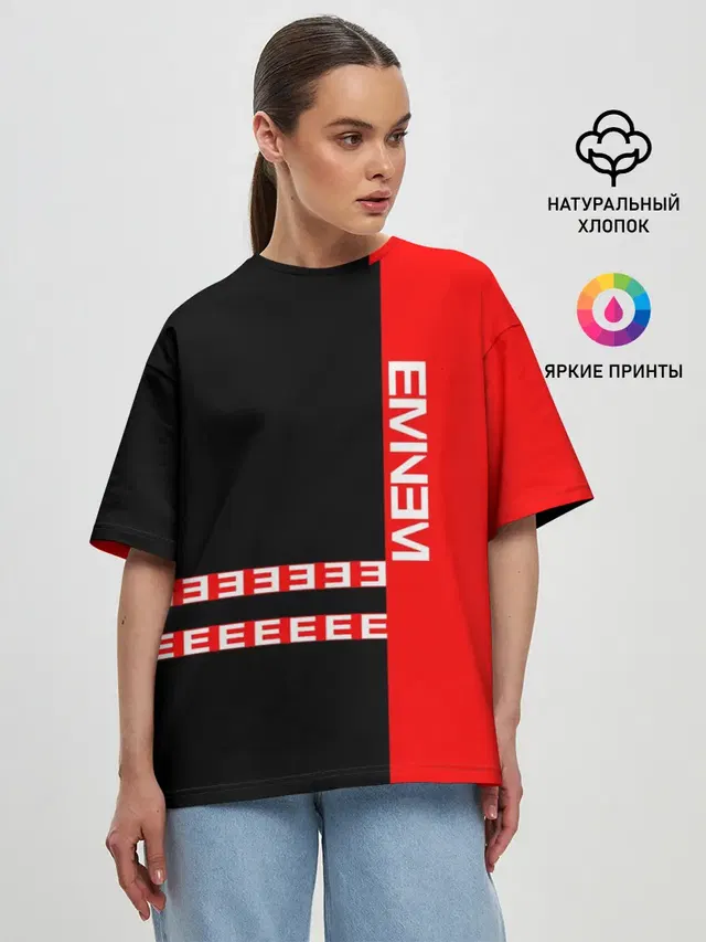 Женская футболка оверсайз