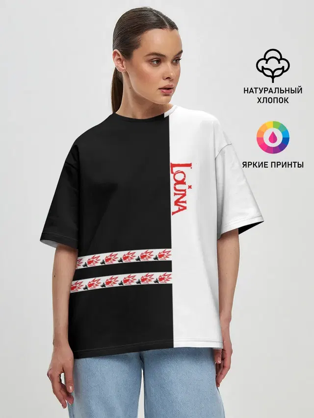 Женская футболка оверсайз