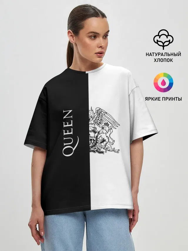 Женская футболка оверсайз