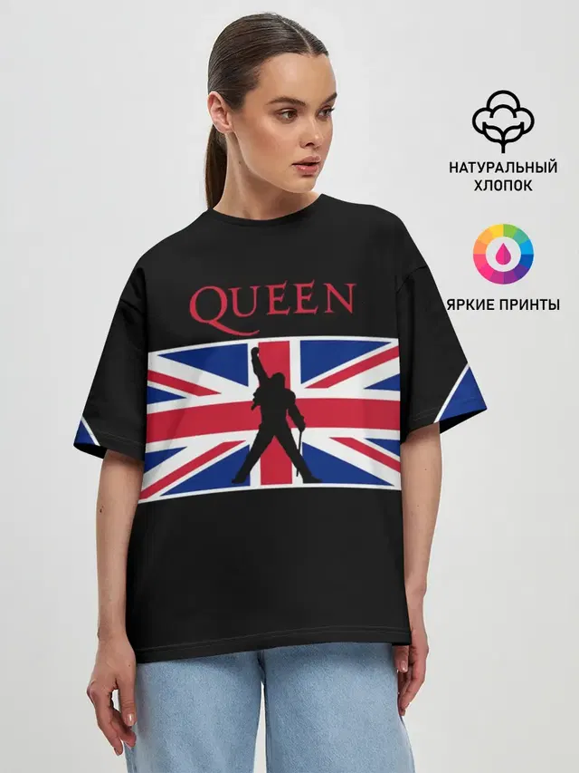Женская футболка оверсайз