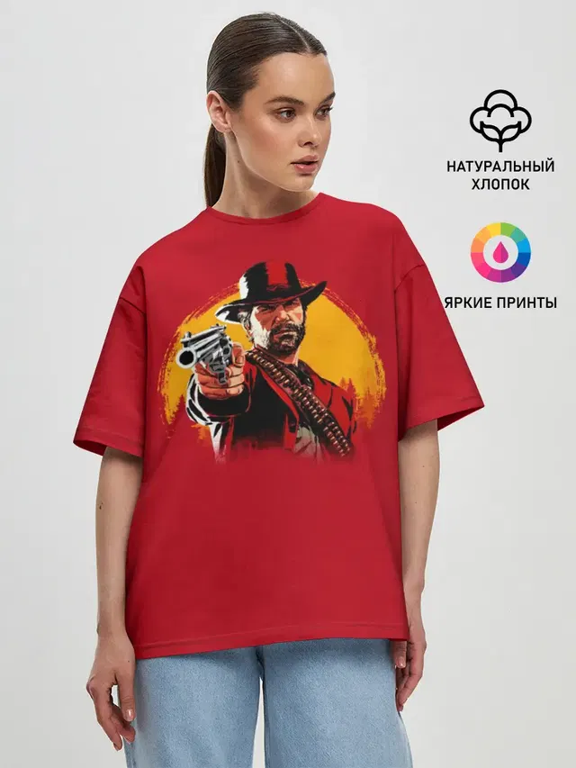 Женская футболка оверсайз
