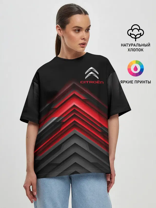 Женская футболка оверсайз