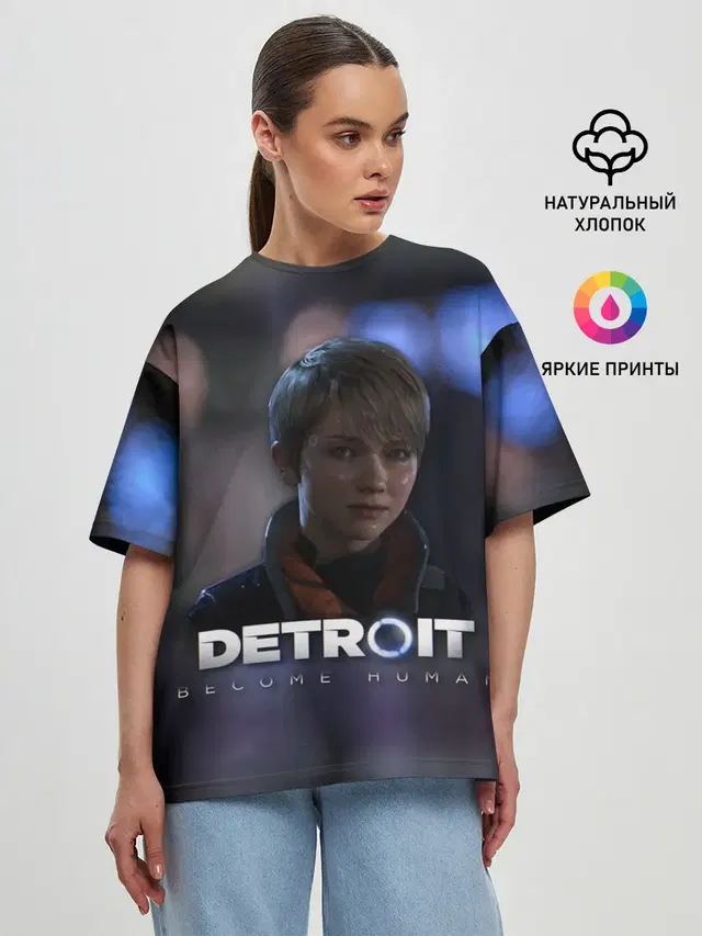Женская футболка оверсайз