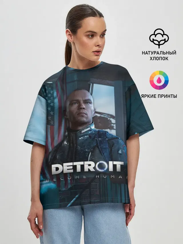 Женская футболка оверсайз