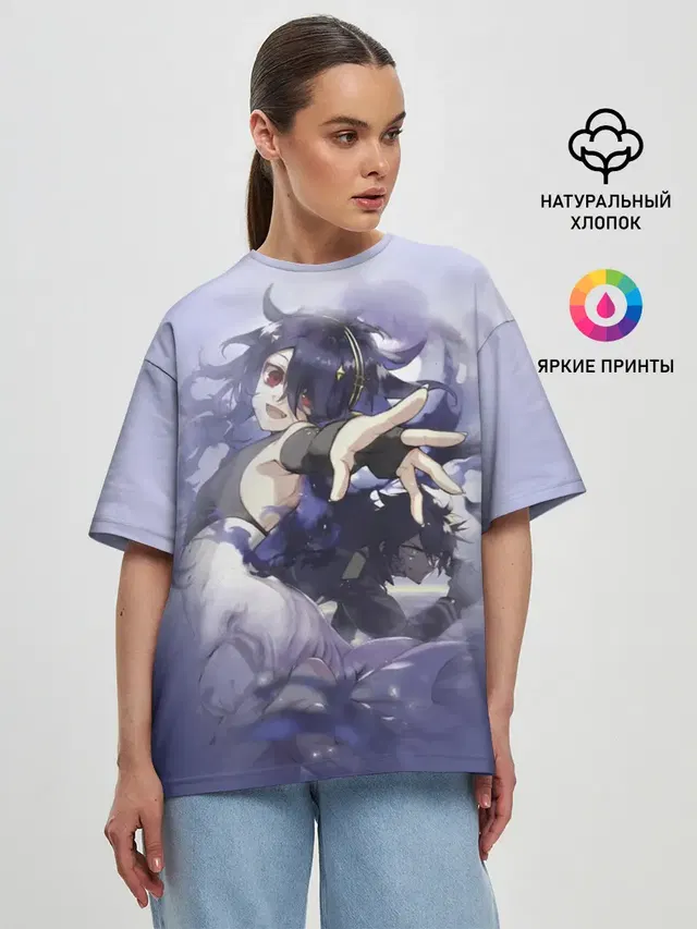 Женская футболка оверсайз