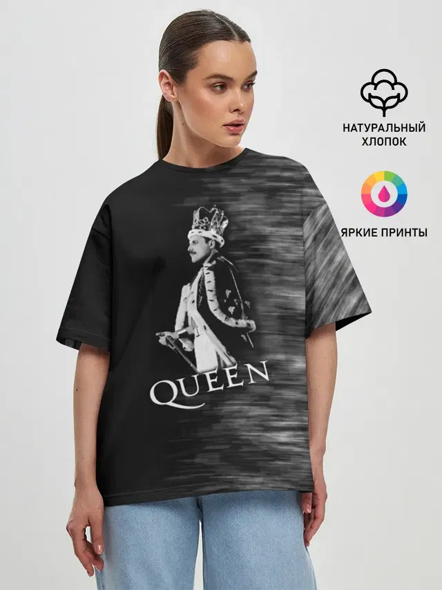 Женская футболка оверсайз