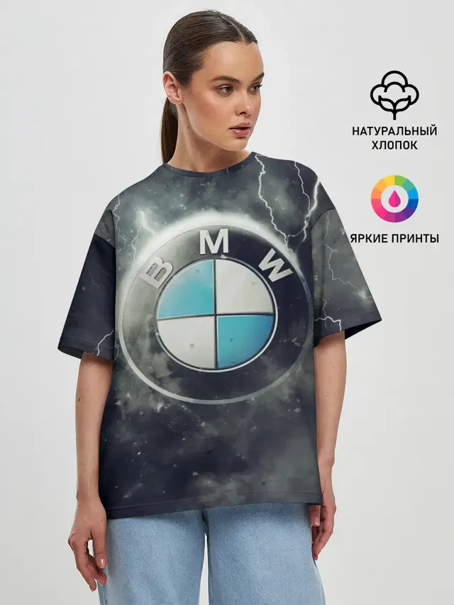 Женская футболка оверсайз