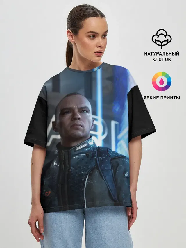 Женская футболка оверсайз