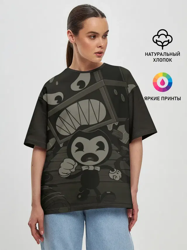 Женская футболка оверсайз