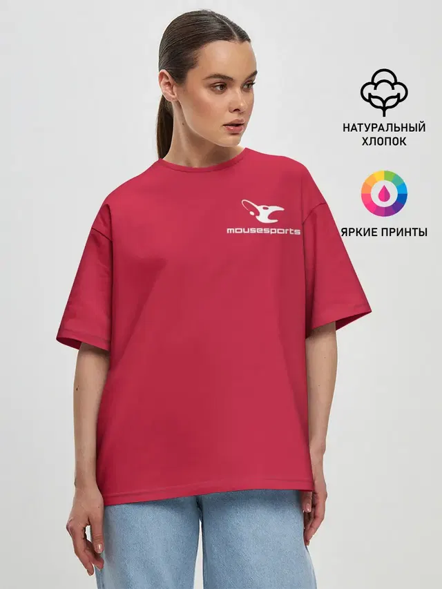 Женская футболка оверсайз