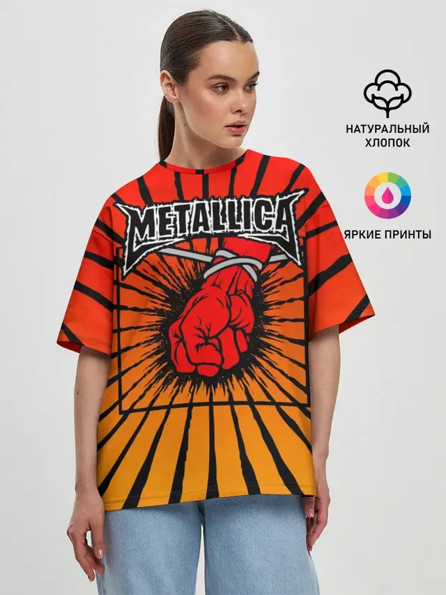 Женская футболка оверсайз
