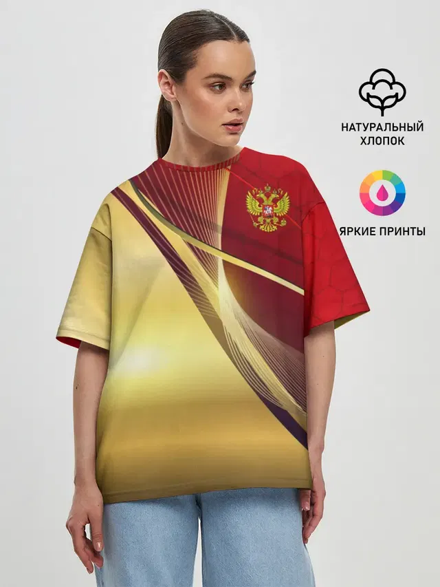 Женская футболка оверсайз