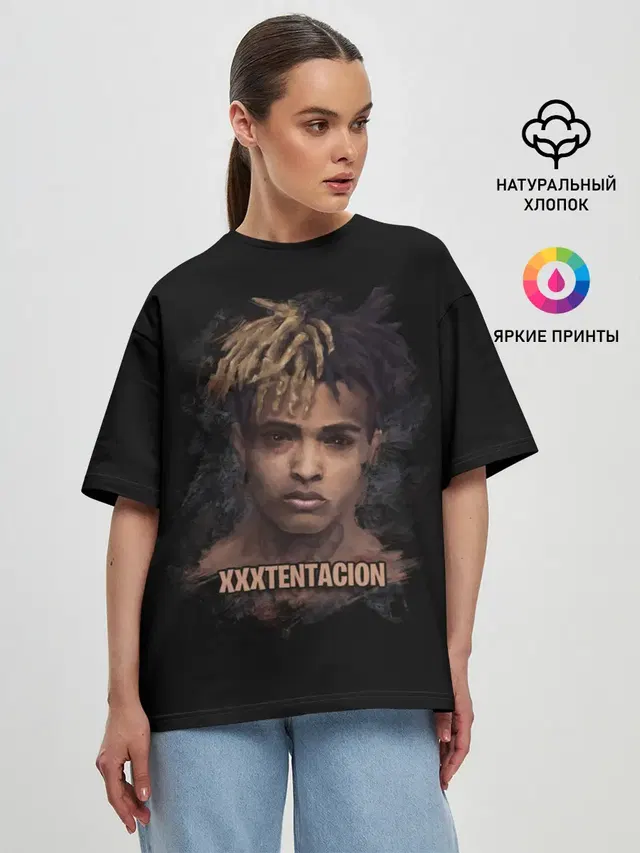 Женская футболка оверсайз