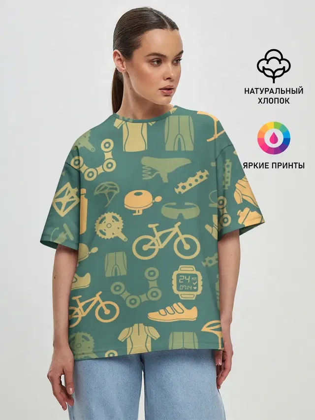Женская футболка оверсайз