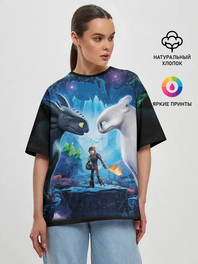 Женская футболка оверсайз