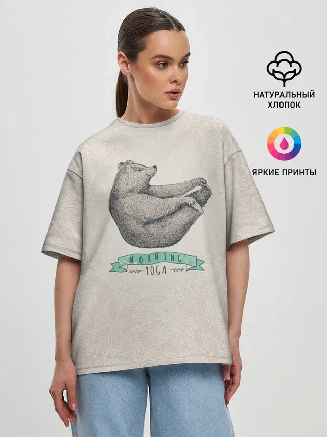 Женская футболка оверсайз