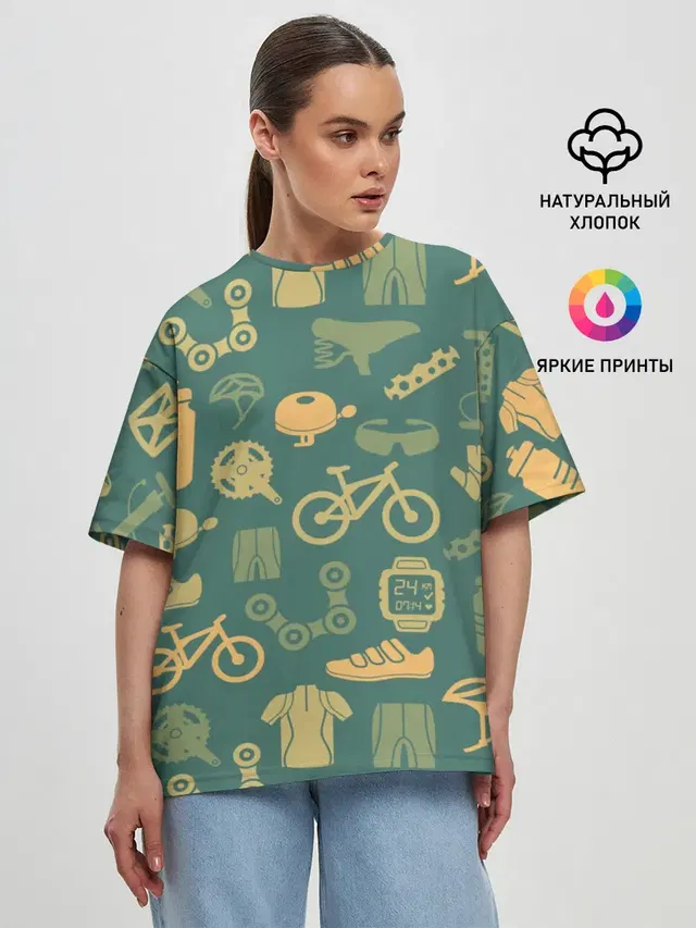 Женская футболка оверсайз