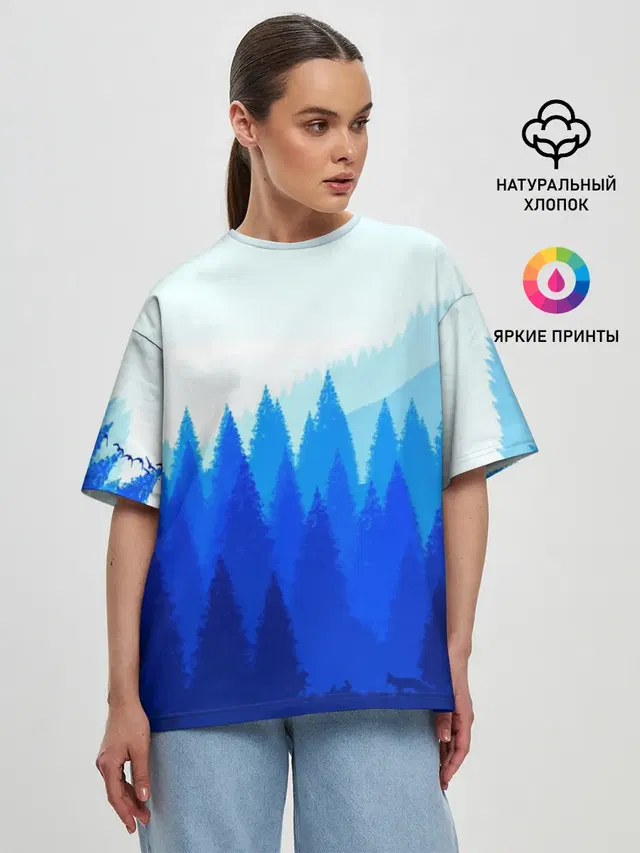 Женская футболка оверсайз